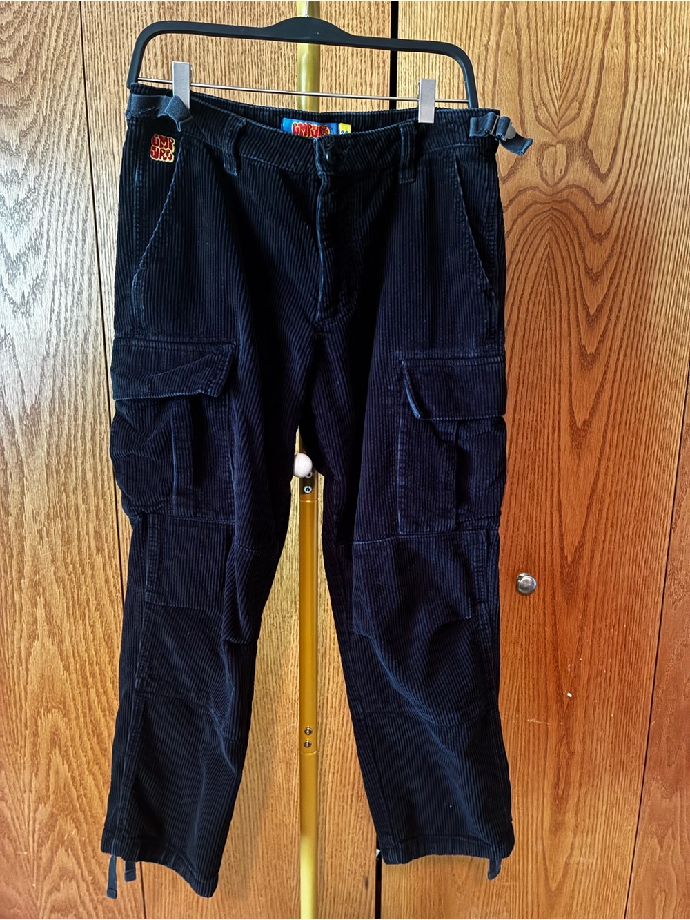 Empyre Black Corduroy Cargo Pants